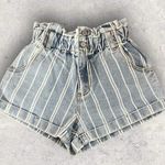 PacSun High Rise Paperbag Stretch Waist Striped Mom Shorts Size XS Photo 2