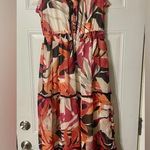 John Paul Richard Maxi Dress Size Small Multicolor Vacation Summer Lightweight Pink Photo 0