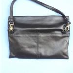 ILI Genuine Leather Golden Fold Over Clutch Photo 2