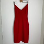 Black Halo Harley Red Plunging Sheath Dress Photo 3