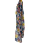 Blue Pink Yellow Circle Stripe Print Rectangular Fashion Scarf 63 x 13.8 Inch Photo 5