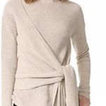 Brochu Walker  GRAY CASHMERE LAYERED WRAP RUCHED SLEEVES SWEATER SIZE XS Photo 4