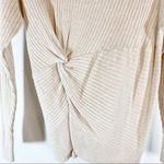 Something Navy  Front Knot Sweater Photo 2