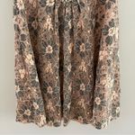 Adrianna Papell  lace dress w/crystal brooch.Dusty pink w gray/black,peephole S14 Photo 3