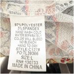 Umgee  Scarf Print Knee Length Dress Size Large Bohemian Multicolor Off Shoulder Photo 13