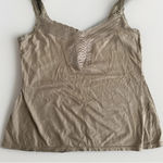 Aeropostale Womens Lace Trim Cami Tank Size M Brown Stretch Y2K Indie Layering Photo 0