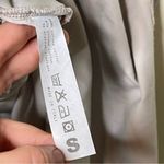 ALBUM DI FAMIGLIA Light Grey Velvet Collar Oversized Button Front Shirt Dress S Photo 10