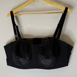 Torrid NWT  Strapless Unlined Lace Straight‎ Back Bra Black 46DD Photo 0
