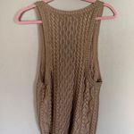Free People  NWOT | High Tide Cable Knit Tank in Shooting Start Combo | L Photo 6