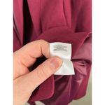 Kasper  Plus Size 16W Burgundy Career Business One-Button Blazer Photo 6