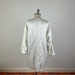 Eileen Fisher Organic Cotton Satin Steel Coat in Ivory Photo 4