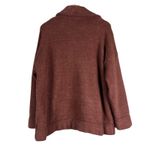 Tahari  Teddy Shirt Jacket Womens 2X Brown Textured Button Up Earthy Lagenlook Photo 3