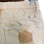 KanCan High Waist Distressed Denim Jean Shorts Mustard Yellow Women’s Size Small Photo 7