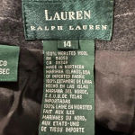 Ralph Lauren Lauren  | Grey Wool Pinstripe Classic Pencil Skirt Size 14 NWT Photo 3