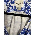 Reiss  Frannie Paisley blue pattern sleeveless dress US 10 Photo 3