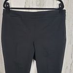 Talbots  Side Zip Cropped Black Flat Front Slim Fit Dress Pants Women's Size 14 Photo 1