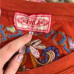 Johnny Was  Y2K Embroidered Rust Long Sleeve Top xs Photo 3