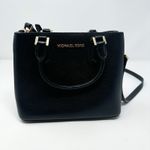 Michael Kors  Black Leather Crossbody Purse Photo 2