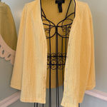 Ralph Lauren Lauren  Womens L Cable Knit Yellow Button Cardigan Long Sleeve Photo 0