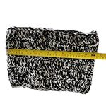 Handmade  Crochet Infinity Scarf Warm Knit Winter Fall Cozy Comfy Black White Photo 1