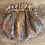 Vintage Grace Chuang Metallic Rainbow Clutch Purse Gold Lining Evening Bag Photo 4