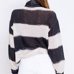 Le lis Oatmeal Black Stripe Sweater  Photo 4