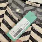 Le lis Samia knit jacquard fit and flare sweater dress black and cream small Photo 3