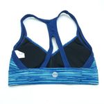 Tyr. Womens Bikini Top Active Swimwear Removable Cups Racerback Striped Blue S Photo 1