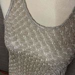 Jordan Taylor Elif For Gold Metallic Crochet Sleeveless Tank Top Size XS Photo 1