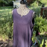 Talbots  Womens Tank Top Sz L Navy Blue Sleeveless Blouse Shirt Casual Notch Neck Photo 0