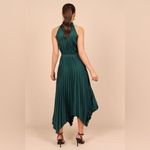 ✨Women Midi Dresses Green Sleeveless Halter Irregular High Waist Sz L Sundress✨ Size L Photo 3