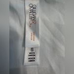 Gilligan & O'Malley Bride Satin Pajama Set with Light Blue Accents White Photo 4