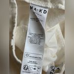 NA-KD ‎ White Linen Blend Bermuda Shorts size 10 Photo 2