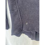 Lululemon Navy Blue Ribbed Open Cardigan Cozy Lounge Athleisure Women’s Size 4 Photo 4
