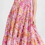 Free People NEW  Park Slope Pink floral low back Maxi Dress sz XS Photo 0