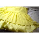 Cinq à Sept NEW‎  Janet 100% Silk V-Neck Ruffle Hem Top, Yellow, M Photo 11