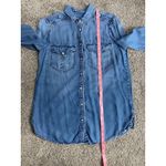 EXPRESS Boyfriend Denim Button Down Shirt Women’s Small Photo 4