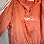 Adidas  X Fiarucci Orange Quarter Zip Windbreaker Jacket Women’s L Hoodie Fall Photo 2