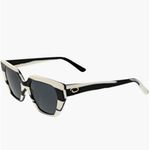 Oscar de la Renta  51mm Square Cat Eye Sunglasses In Black White New Tags Photo 1