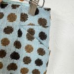 Boden Blue Brown Polka Dot Wool Mini Skirt Women’s 8 Preppy School Girl Pencil Photo 6