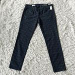 Gap  WOMEN’S 1969 ALWAYS SKINNY JEANS IN BLUE PLAID SIZE 28/6R Photo 1