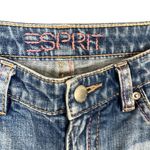 Esprit  Y2K Boho Embroidered Back Pockets Zipper Detail Cropped Jeans Photo 1