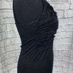 Forever 21 brand new bodycon stripe tank w/shimmer stripes, drape rouge top sz L Photo 4