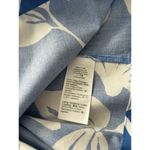 J.Crew One Shoulder Midi Dress Blue Floral Ruffle Pockets Cotton Tie Waist Sz 20 Photo 9