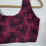 MeUndies Women Plus Size 3X Black Red Stripe Scoop Bralette Loungewear Wicking Photo 1