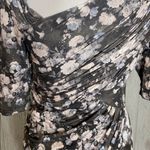 Rare London  Wrap Asymmetrical Floral Roses Dress 6 Photo 4