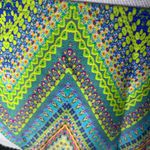 Sun and Sea Blue Geometric Side Tie Bikini Bottoms Size XL Photo 2