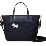 Radley London Blue Quilted Tote with Silver Accents Photo 0