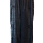 Sand N Sun Sheer Black Pants with Embroidered Designs Palazzo Swim Coverup Photo 0