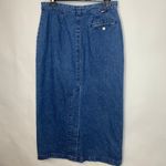 Tommy Hilfiger Jean Skirt Straight Sz 10 Snap Front Midi Length Photo 1